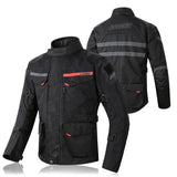 LYSCHY Four-Season Motorcycle Riding Jacket – CE Armor, 4000mm Waterproof, Dual-Denier Oxford, 2-in-1 Liners