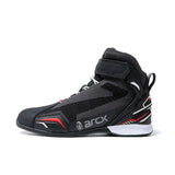 ARCX Genuine Leather Waterproof Motorcycle Boots – Cow Leather + Suede, Composite Toe, Waterproof Membrane, Ankle Height