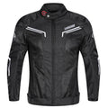 LYSCHY Breathable Armor Racing Jacket – 5-Piece CE Armor, Oxford + Mesh Shell, YKK Zippers, Adjustable