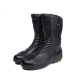 ARCX Yakushi Waterproof Leather Motorcycle Riding Boots – First-Layer Cowhide, Italian VIBRAM Sole, CE-Rated Ankle Shield, Carbon Heel