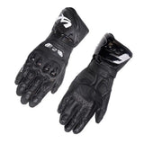 MOCHA KNIGHT Competitive Carbon Fibre Sheepskin Motorcycle Racing Gloves – Sheepskin Leather, Carbon Fibre Knuckle Guard, Race-Focused