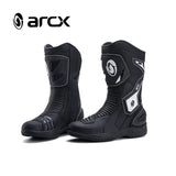 ARCX Pro Street Moto Racing Boots – Full Grain Leather, Waterproof, Breathable, Shock-Absorbing