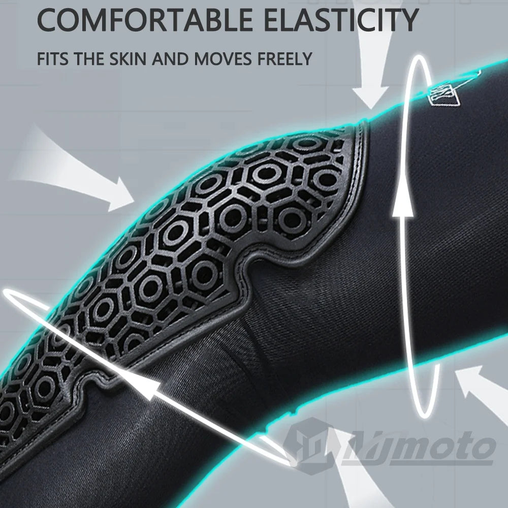 SUOMY Breathable Elbow Protective Guards – CE Level 1, TPE Elastomer Pad, Ice Cool Fabric, Anti-Slip