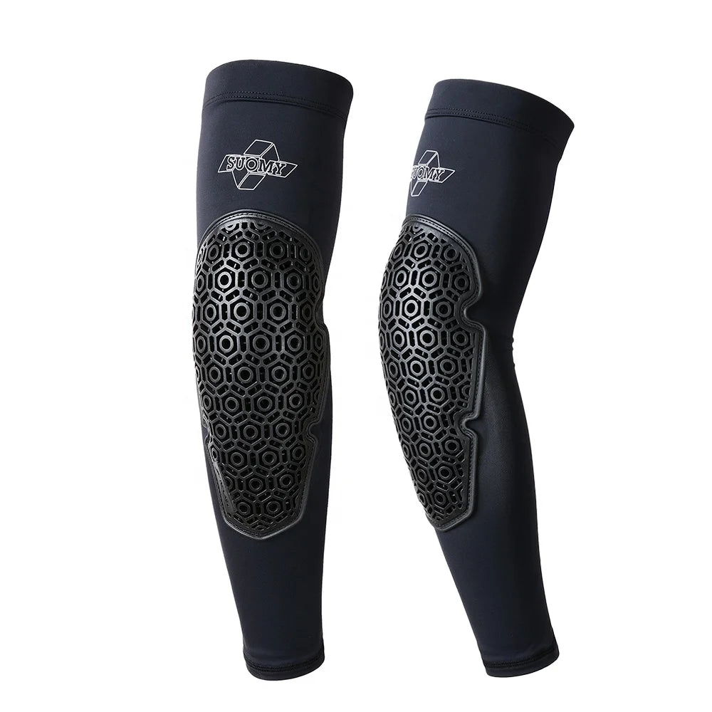 SUOMY Breathable Elbow Protective Guards – CE Level 1, TPE Elastomer Pad, Ice Cool Fabric, Anti-Slip