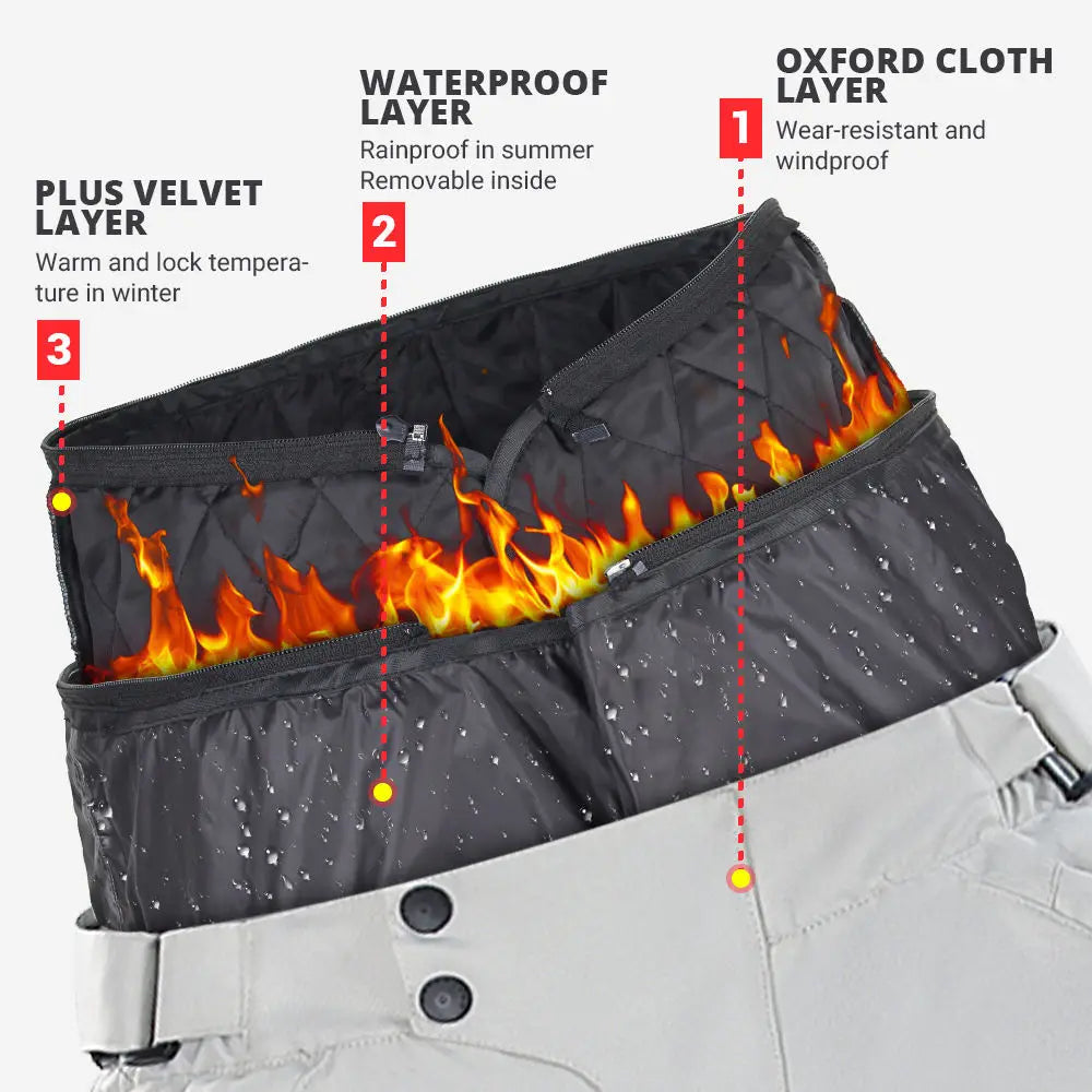 Ghost Racing Waterproof Protective Motorcycle Jacket – 600D Oxford, Removable Waterproof Membrane + Thermal Liner, 5-Point Padding
