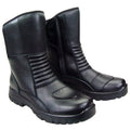 MJMOTO Motorcycle Off-Road Ankle Boots – Genuine Leather, Anti-Slip, Anti-Static, Reflective
