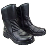 MJMOTO Motorcycle Off-Road Ankle Boots – Genuine Leather, Anti-Slip, Anti-Static, Reflective