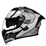 ORZ Modular Flip-Up Double Visor Motorcycle Helmet – 3C + DOT Certified, Dual Visor, 3-Channel Ventilation