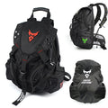 MOTOCENTRIC Motorcycle Helmet Backpack – 38L, Water-Resistant Oxford Nylon, Helmet Storage, Reflective