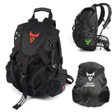 MOTOCENTRIC Motorcycle Helmet Backpack – 38L, Water-Resistant Oxford Nylon, Helmet Storage, Reflective