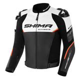 Denork Motorbike Racing Leather Jacket – Full-Grain Leather, CE Approved, Waterproof, Breathable