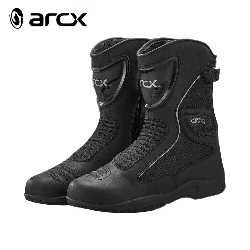 ARCX L60568 Highway Leisure Motorcycle Boots GENUINE LEATHER