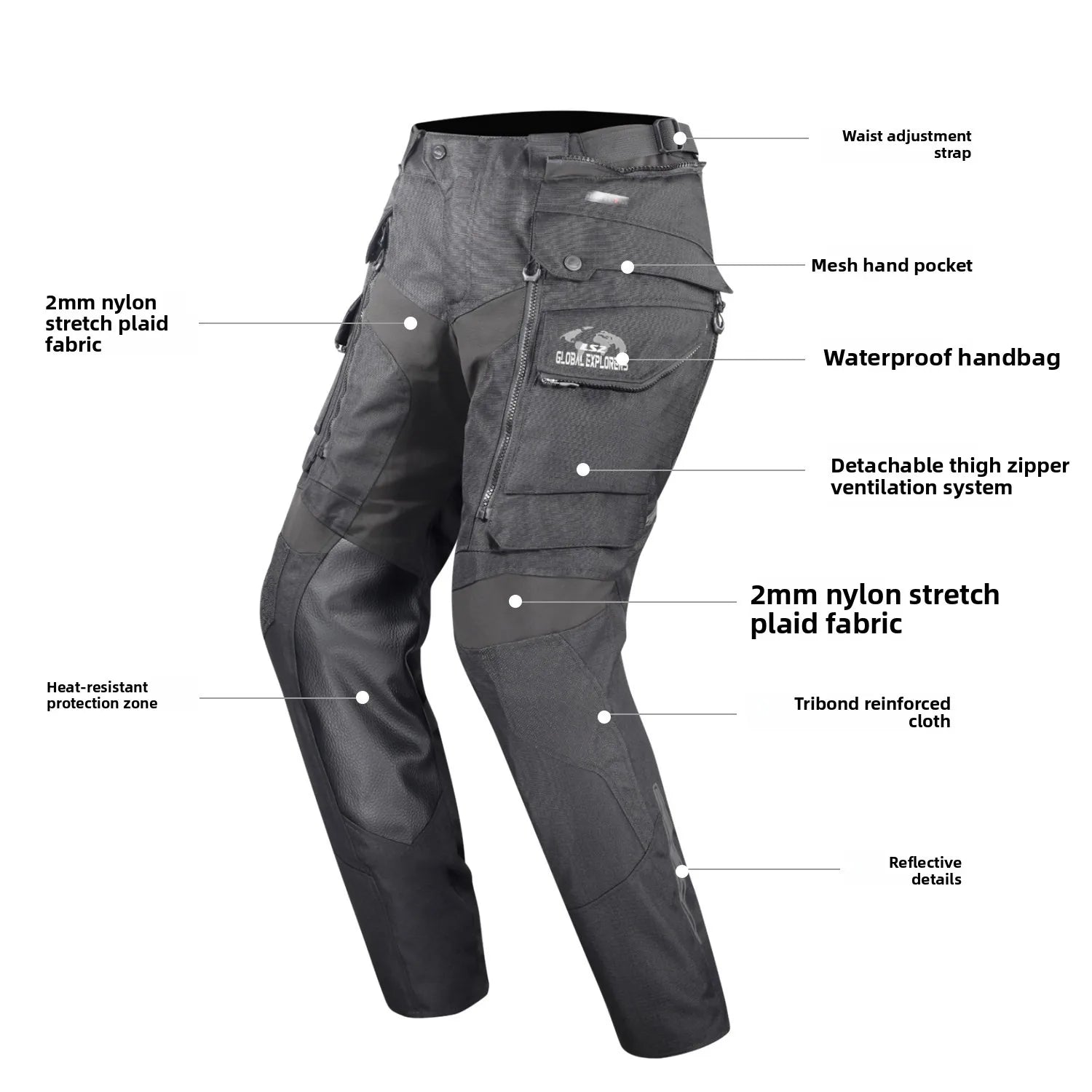 LS2 Explorer Four-Season Adventure Touring Suit – CE Level 2 Armour, Three-Layer Detachable System, Jacket &amp; Pants