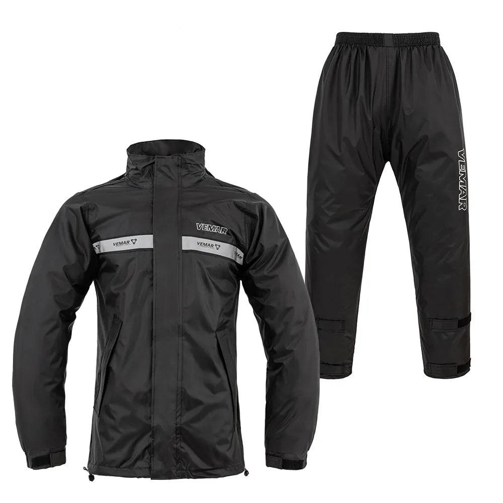 VEMAR Lightweight Motorcycle Raincoat – 10,000mm Waterproof, Windproof, Reflective, Anti-UV