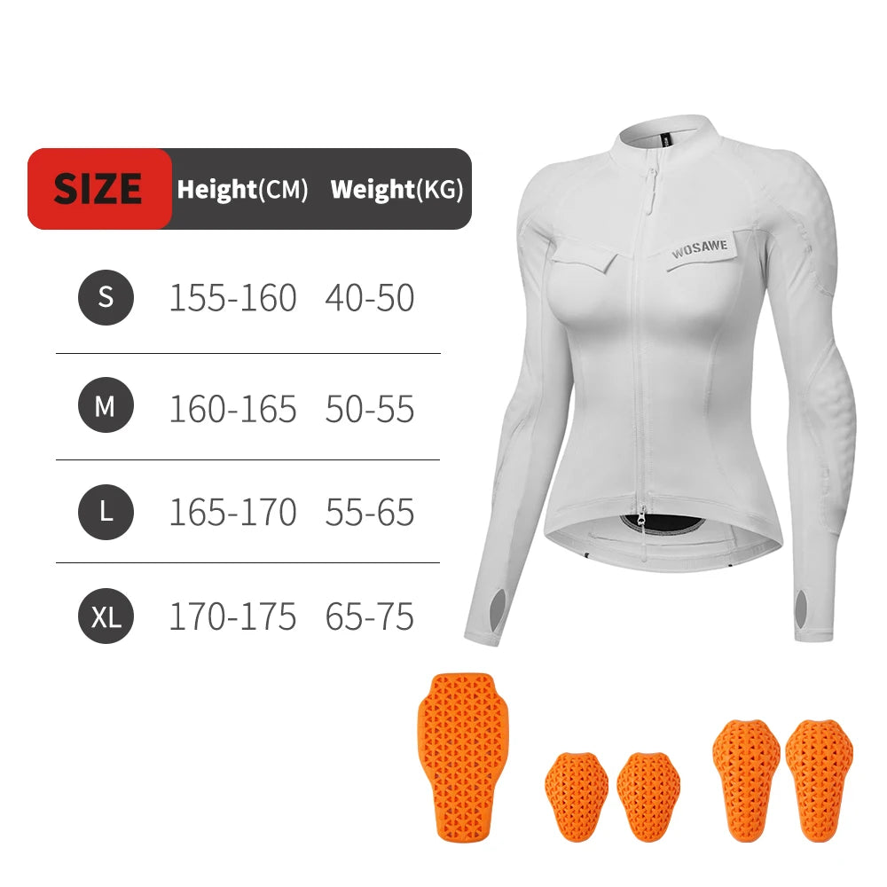 WOSAWE MF272 Women's Slim-Fit Motorcycle Jacket