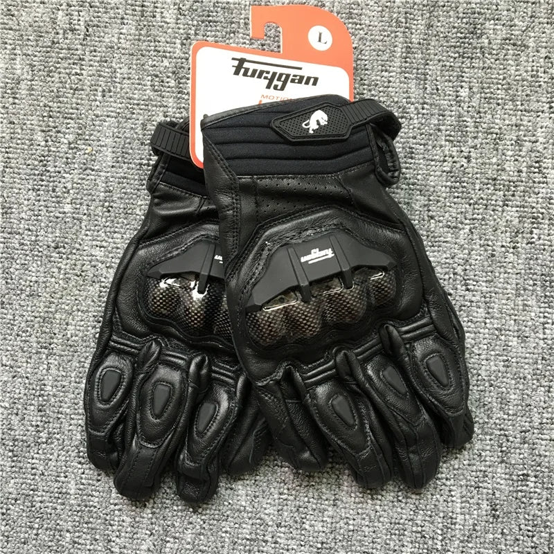 Furygan AFS-6 Leather Motorcycle Racing Gloves