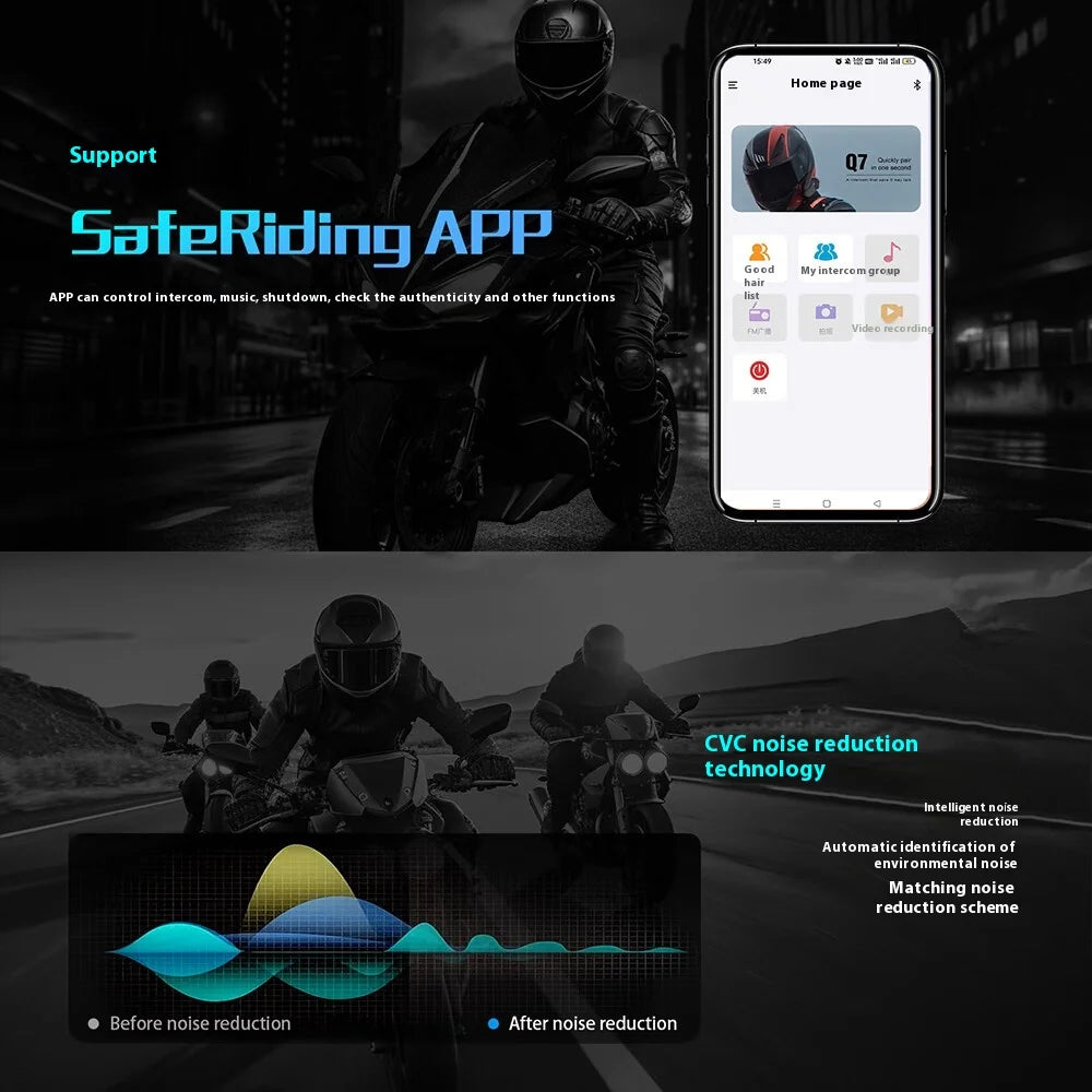 EJEAS AIH2 Smart Intercom Motorcycle Helmet