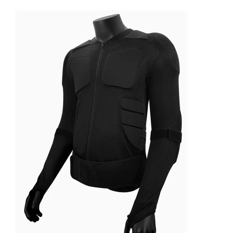 Moon SP2 Soft Armor Ski &amp; Cycling Protective Jacket – Shoulder, Elbow, Back Protection, Polyester Shell, S–L