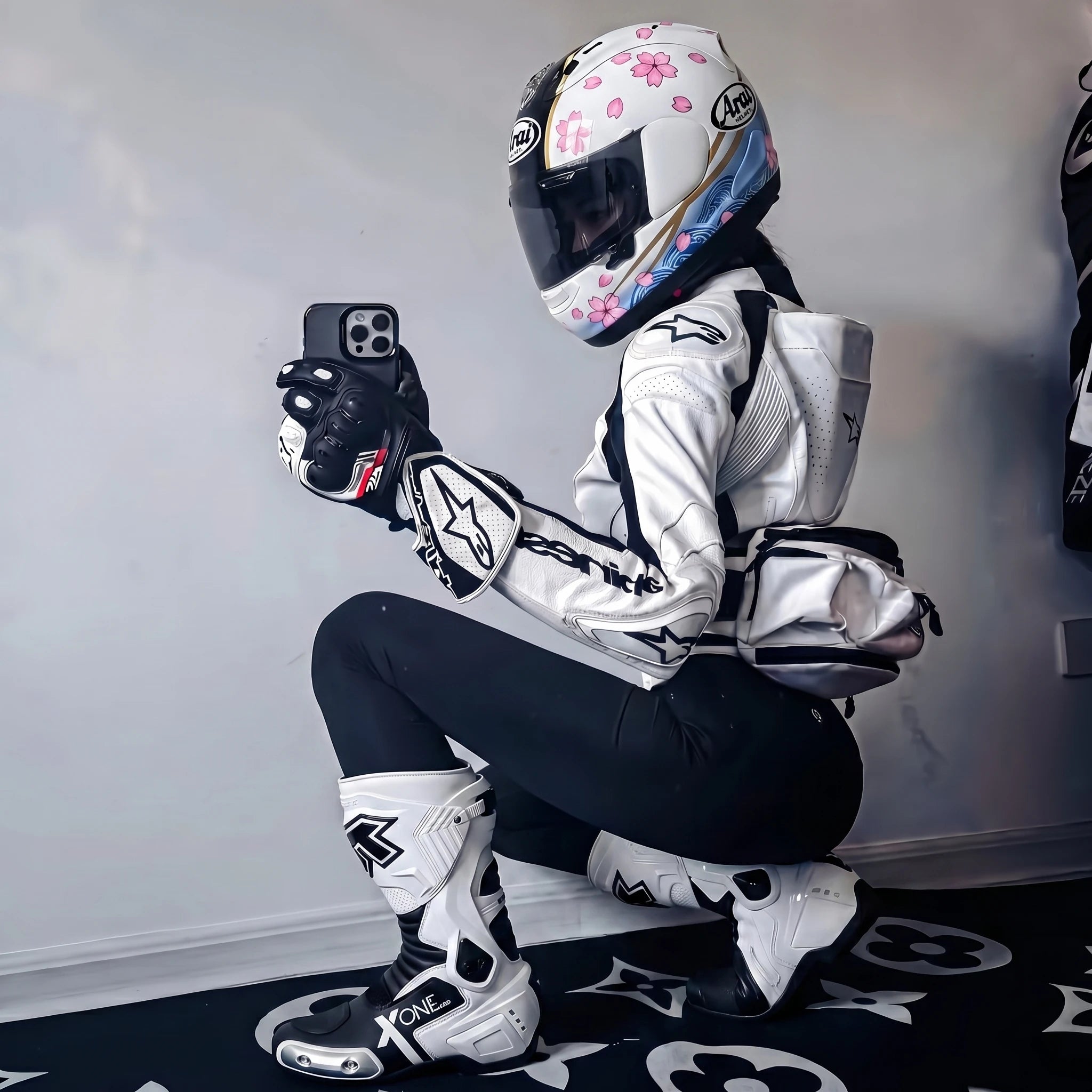 CL X-ONE PRO Motorcycle Rally Racing Boots – Microfiber &amp; TPU Shell, Waterproof, Anti-Slip Sole, Adjustable Axle, Sizes 39–46