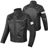 VEMAR Summer Breathable Motorcycle Jacket – CE Shoulder + Elbow Pads, Oxford + Mesh, Full-Body Reflective