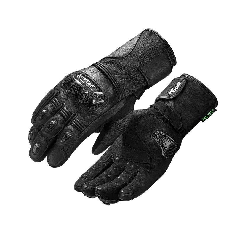 TKNE Waterproof Winter Riding Gloves – FAN-TEX Membrane, 3M Insulation, Carbon Fiber, Touchscreen