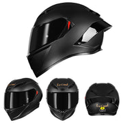 matte black with black visor