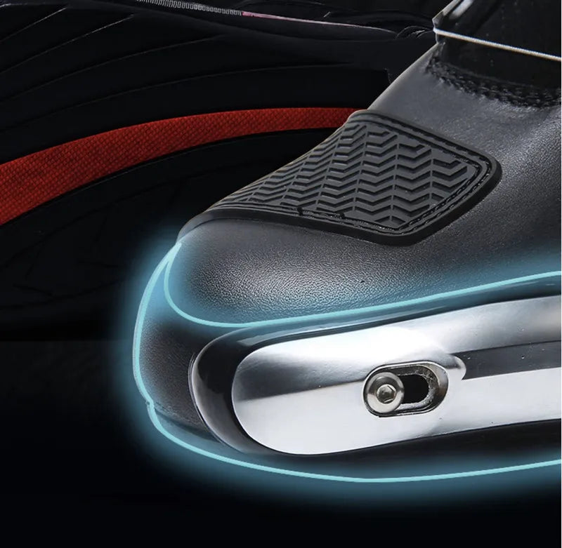 ARCX L60746 Perforated Leather Motorcycle Boots