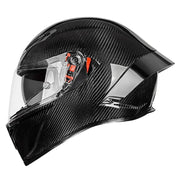 Bright Black Carbon Fiber transparent visor