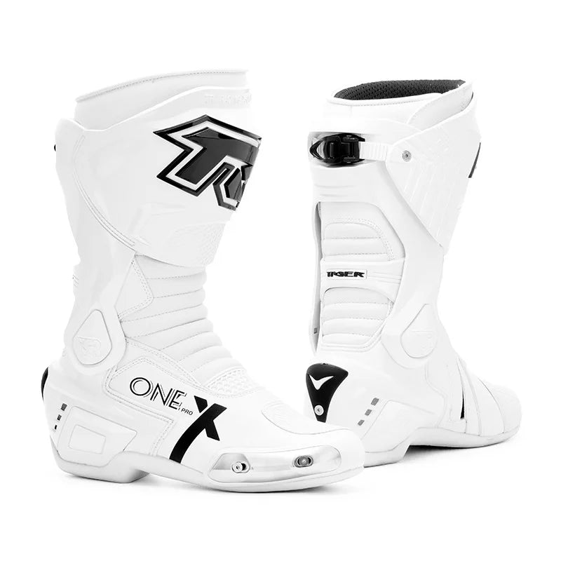 CL X-ONE PRO Motorcycle Rally Racing Boots – Microfiber &amp; TPU Shell, Waterproof, Anti-Slip Sole, Adjustable Axle, Sizes 39–46