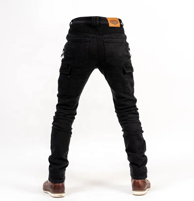 Motorcycle Riding Jeans – CE Protective, Breathable, All-Season Biker Pants