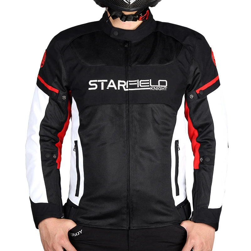New Moto Riding Coat – Waterproof Motorcycle Jacket with Breathable Mesh &amp; Protective Armor