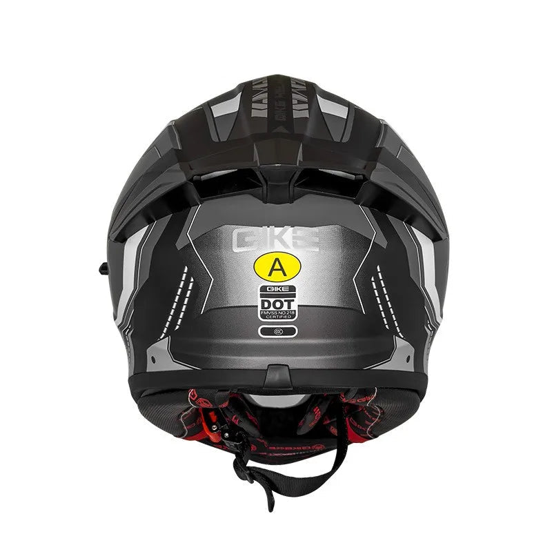 QIKE FP02 Dual Visor Full Face Motorcycle Helmet – ECE Approved Protection