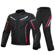 Black Motorcycle Riding Suit