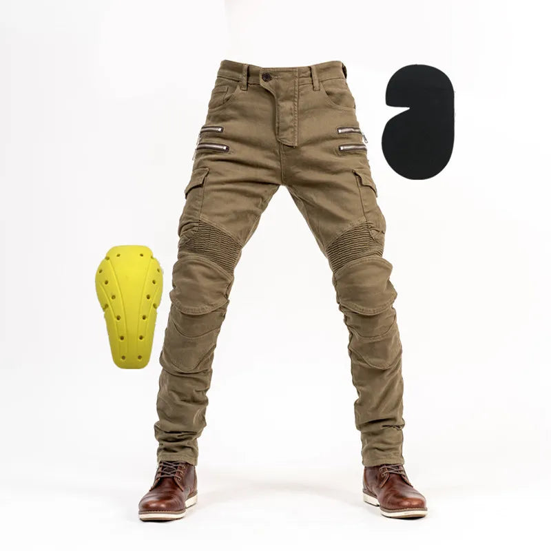 Motorcycle Riding Jeans – CE Protective, Breathable, All-Season Biker Pants