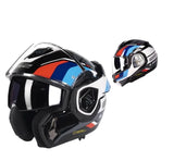 LS2 Flip-Up Modular Motorcycle Helmet – 180° Rear Backflip, Pinlock Max Anti-Fog, Dual Lens, 3C Certified