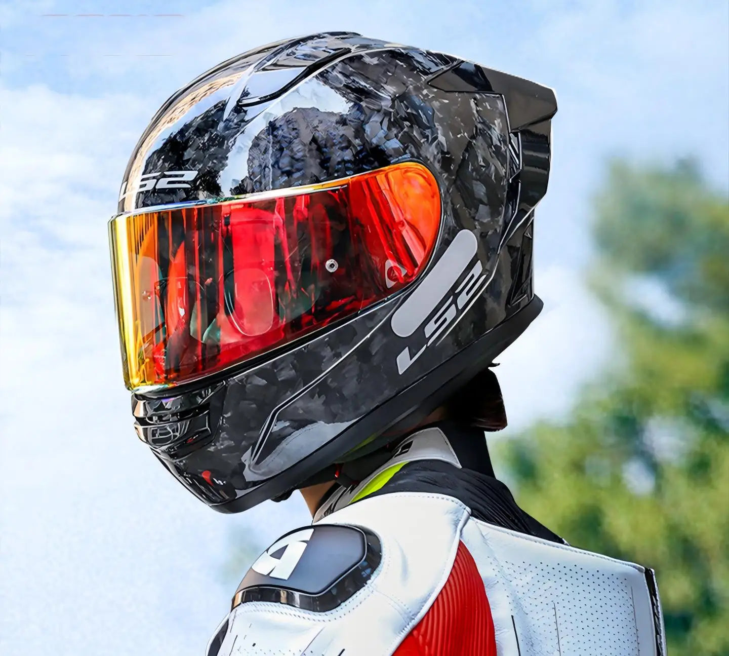 LS2 FF813 Forged Carbon Fiber Full-Face Helmet