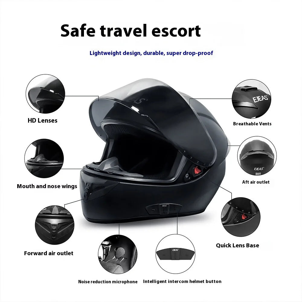 EJEAS AIH2 Smart Intercom Motorcycle Helmet