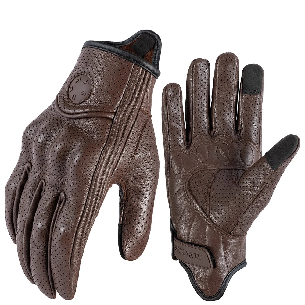 SUOMY Vintage Goat Leather Motorcycle Gloves