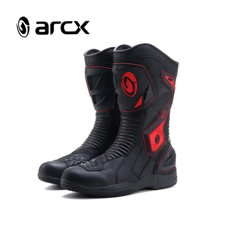ARCX L60566 Pro Street Moto Racing Boots FULL GRAIN LEATHER