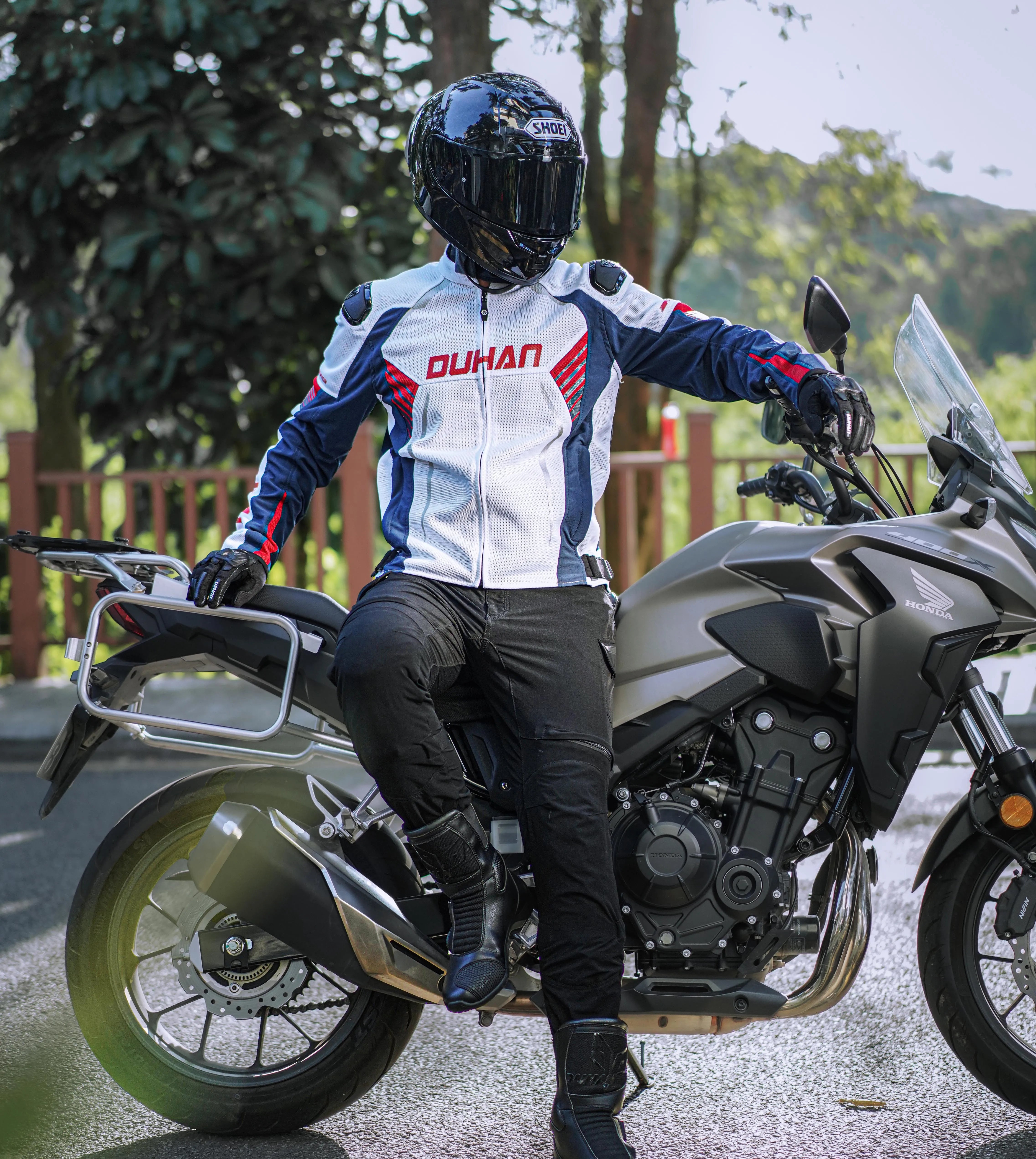DUHAN D-2278 Summer Breathable Motorcycle Riding Jacket