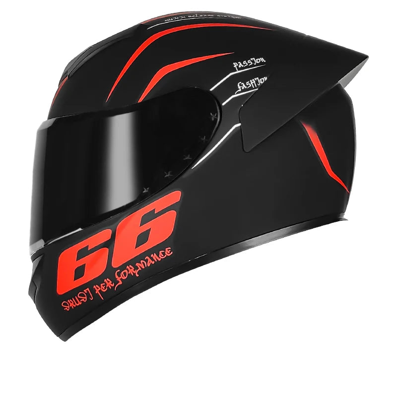 Unisex Full Face Motorcycle Helmet – DOT Approved ABS Casco