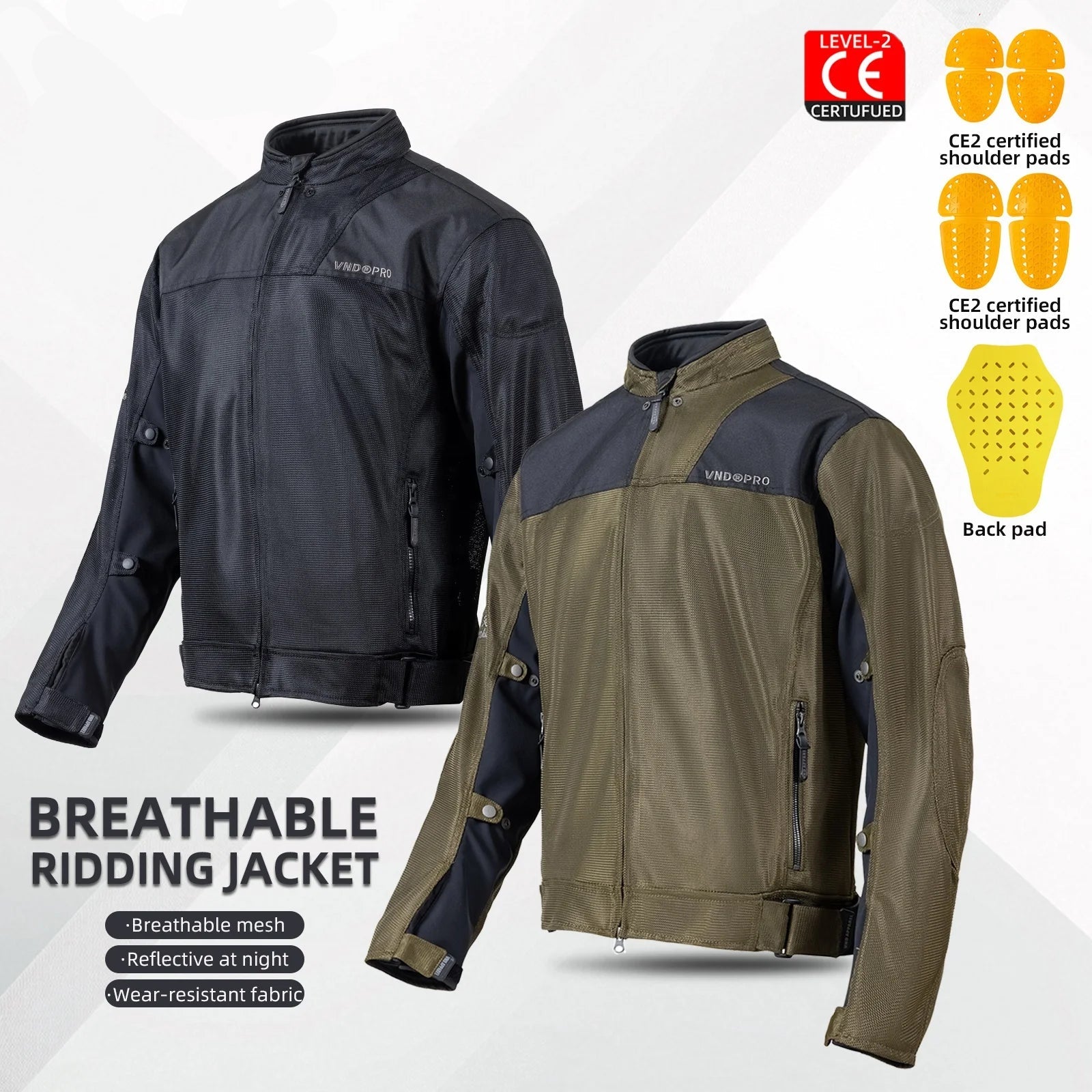 VND A-609 Motorcycle Touring Riding Jacket