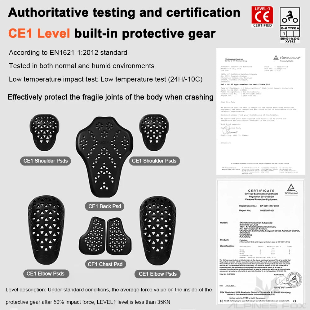 FEHER Autumn &amp; Winter Waterproof Motocross Jacket – Warm, Windproof, Anti-Fall Motorcycle Riding Jacket