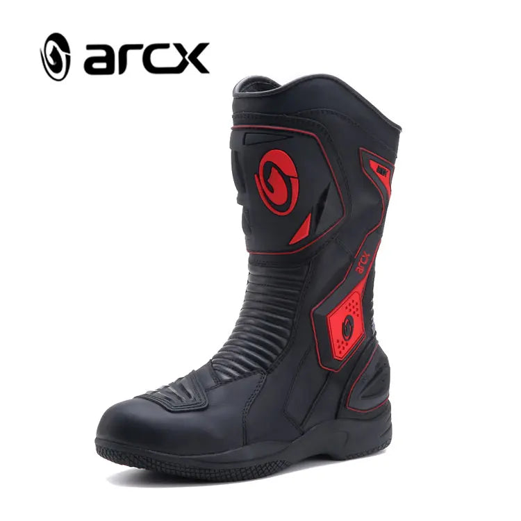 ARCX L60566 Pro Street Moto Racing Boots FULL GRAIN LEATHER