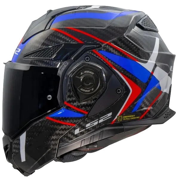 LS2 FF901 Solid Full Face Motorcycle Helmet – ECE Approved, Dual Visor, Pinlock Anti-Fog, 180° Backflip