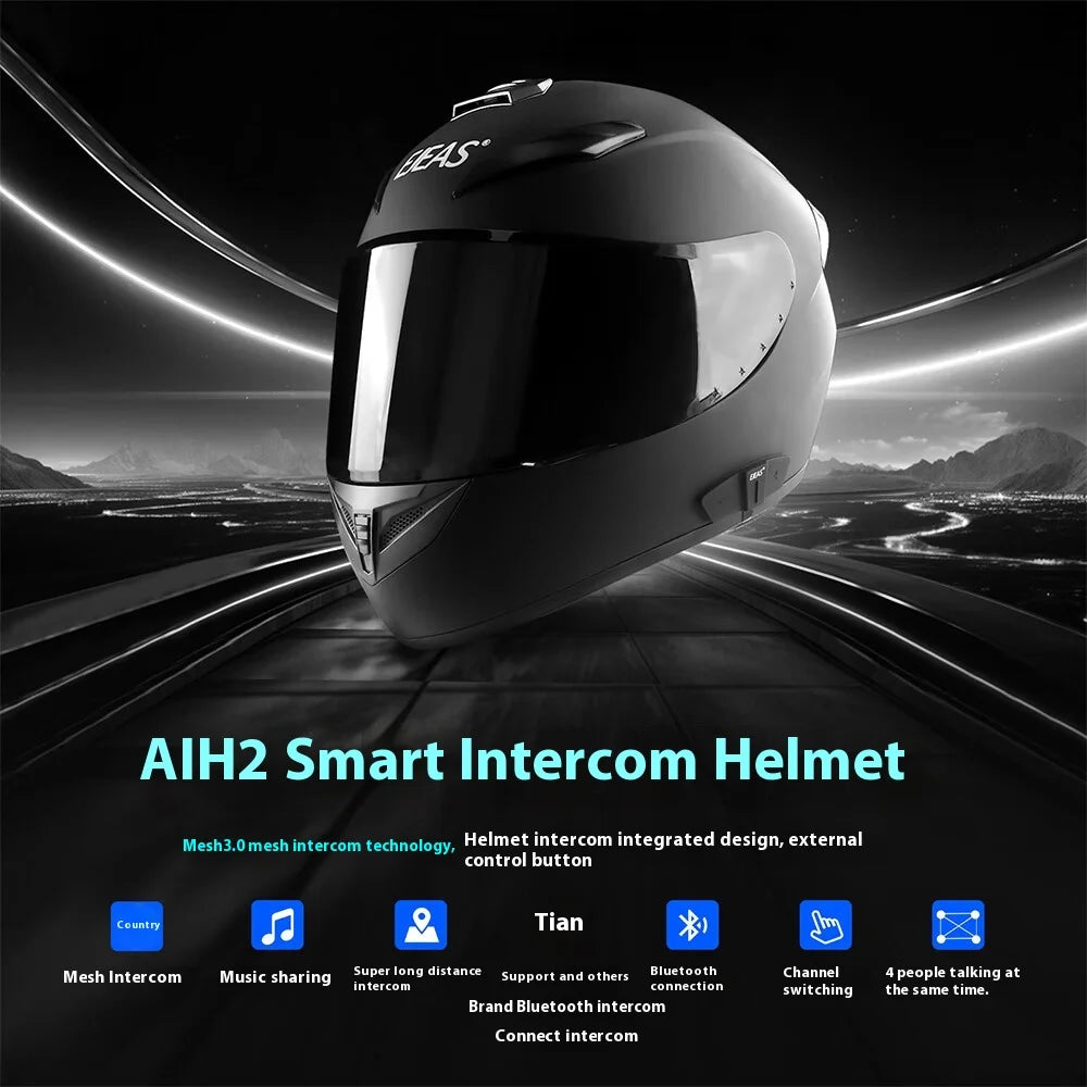 EJEAS AIH2 Smart Intercom Motorcycle Helmet