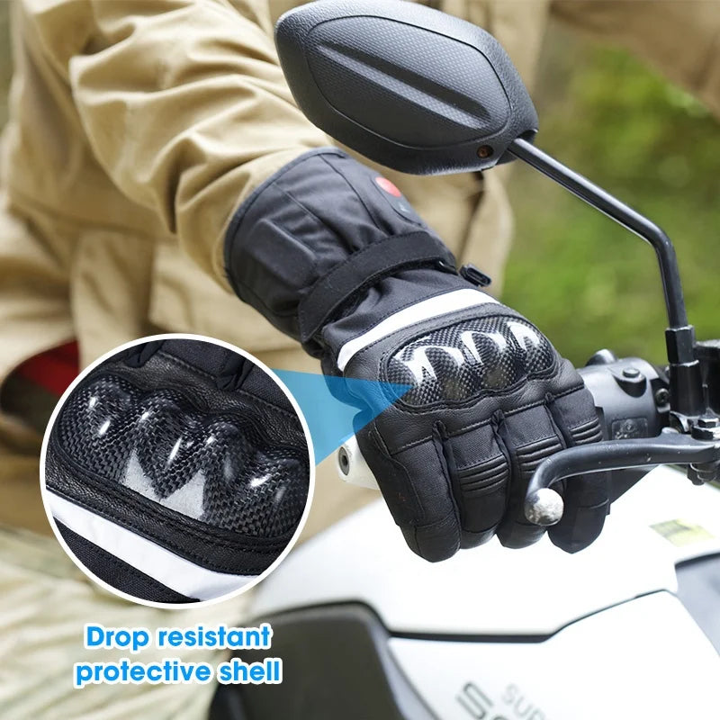 Savior Rechargeable Heated Motorcycle Gloves – Waterproof Winter Riding Protection