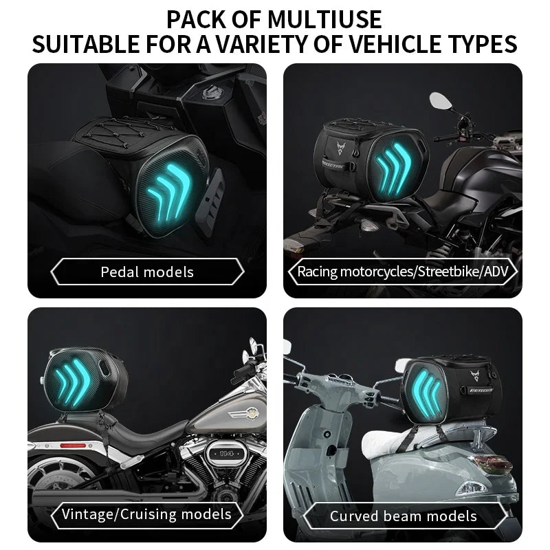 Pack of multiuse vehicle accessories suitable for various types of vehicles on a dark background.