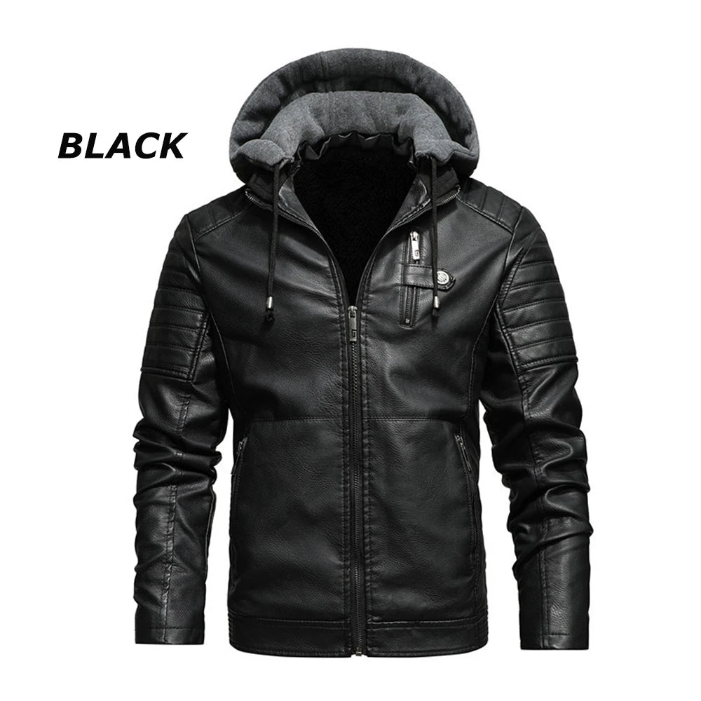 MJMOTO MJ-J1002 Casual Vintage Moto Leather Jacket