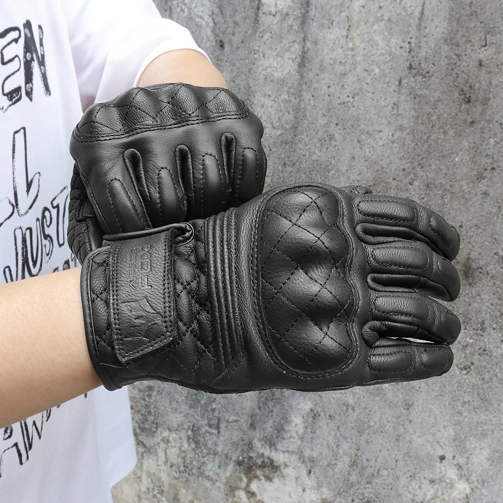 ALPINES FOX AFG-17 Retro Motorcycle Leather Gloves